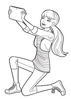 kolorowanki Barbie i jej siostry w Krainie Kucyków, malowanka dla dziewczynek do wydruku, obrazek do pokolorowania numer  5
